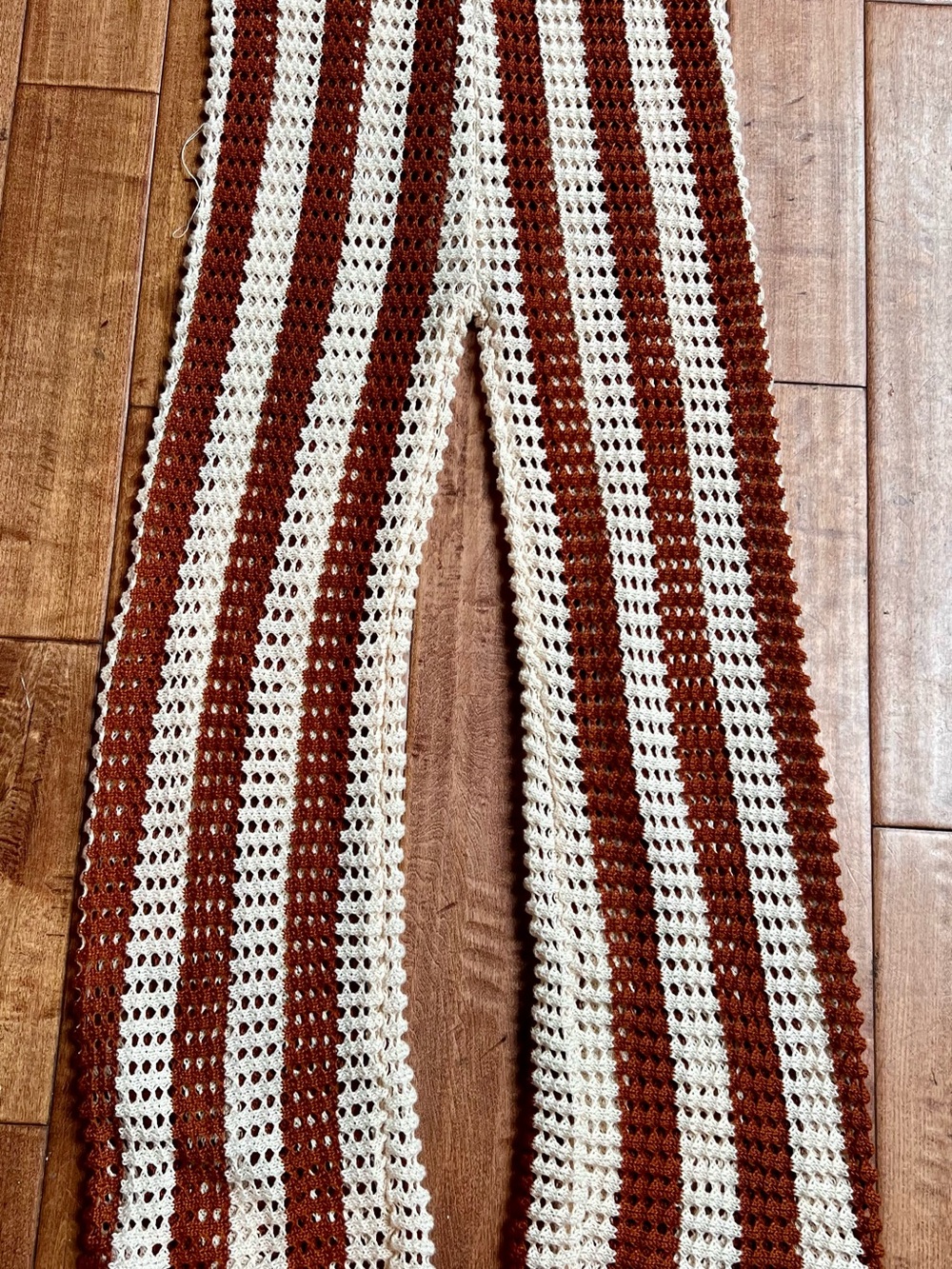 Breezaya Women's Striped Knitted Pants Casual XL
